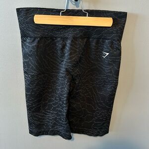 Gymshark Adapt Black Animal Seamless Biker Shorts